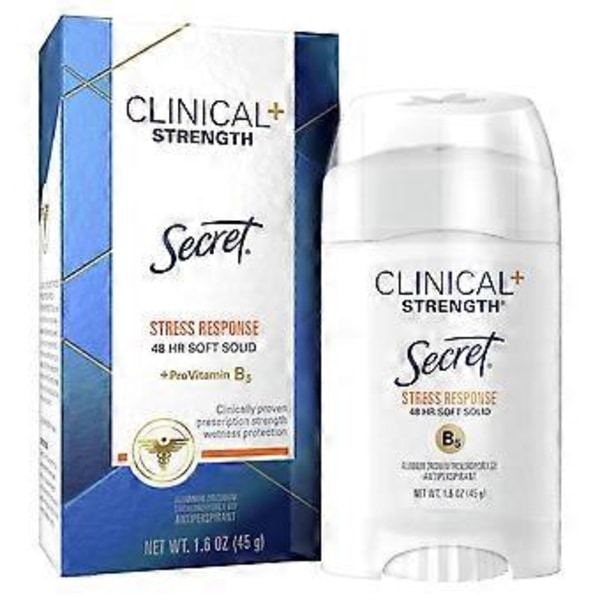 Secret Clinical Strength Antiperspirant Deodorant Soft Solid, Stress Response, 1.6 Oz