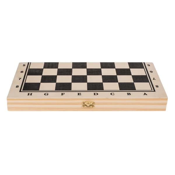 Schackspel i Trä / Schack - Brädspel / Sällskapsspel - 34 cm—pa