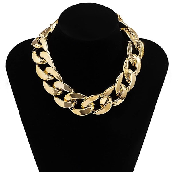 Punk Kuubalainen Linkkiketju Choker Kaulakoru Kulta Kevyt Tukeva Soikea Linkkiketju Kaulakoru Statement Hip Hop Korut