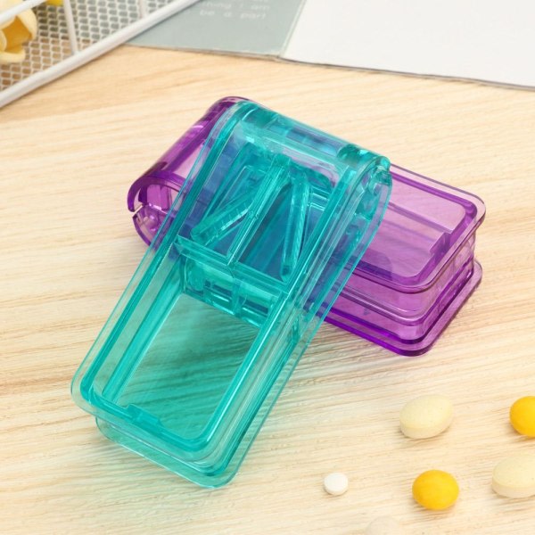 Mini Pill Splitter Multiple Pill Cutter TRANSPARENT gennemsigtig transparent