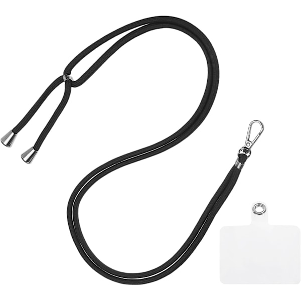Mobiltelefonband Universell Crossbody Polyester Justerbart Halsbandssnöre med Transparent Snörlapp