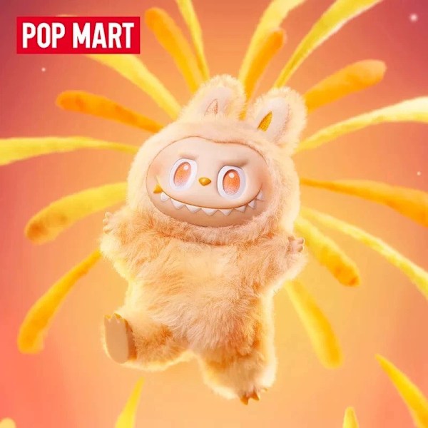 Pop Mart Labubu The Monsters – Spännande Macaron Plysch Nyckelring Serie (1 Blind Box, 3.0) Three generations joy