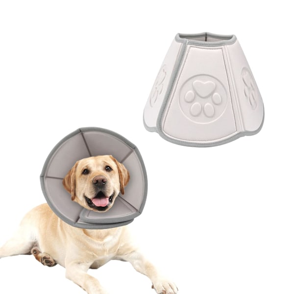 Adjustable Soft Cone Collar After Surgery,Neck Girth 15-20in