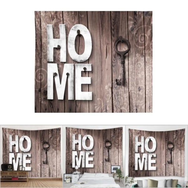 Stor bohemisk väggtapet Creative Wood Board Vägghängande Sängkläder Gobeläng Vägghängande 16 (150 * 200 CM)