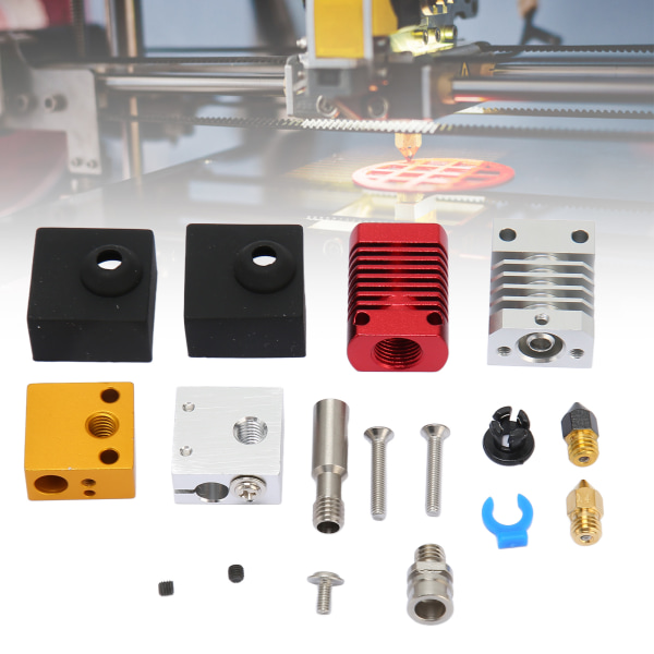 3D Printer Ekstruder Hotend Kit Samlet Mk8 dyse Metal Hot End Kit til Ender 3 Ender 3 V2 Ender 3 Pro