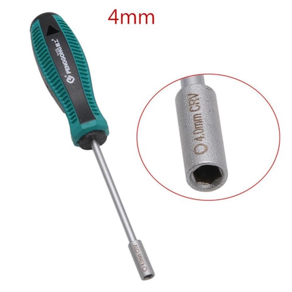 Metallisk Anti-Halk Handtag Verktyg Nyckel Mutterdragare Hylsa Skruvmejsel Matches the image 12mm