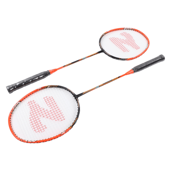 1 par badmintonracket karbonlegering integrerte badmintonracketter med oppbevaringspose for treningskonkurranse