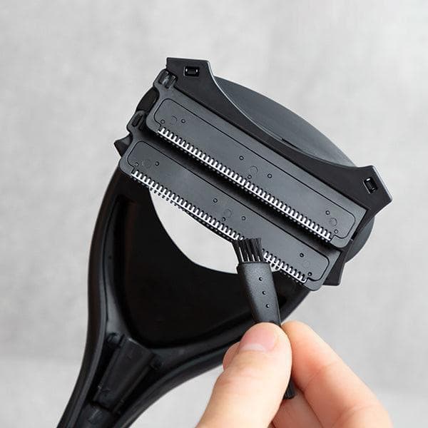Foldbar barbermaskine til ryg og krop, sort