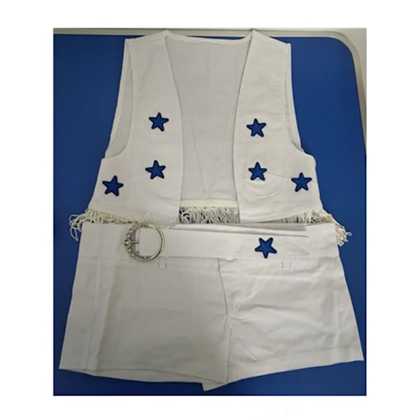 Sexig Dallas Cowboy Cheerleader Kostym High School Flick Cheerleading Gymnastik Sport Möte Uniform XL