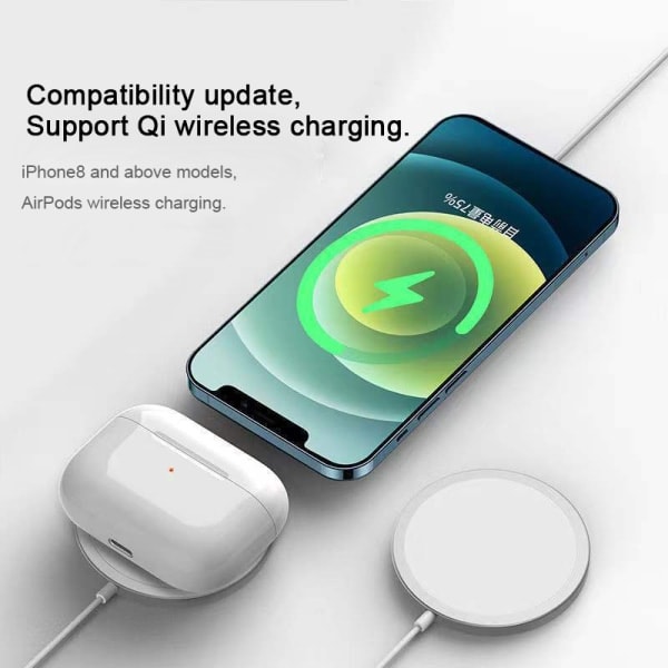 MagSafe Laddare för Apple iPhone - Magnetisk Trådlös Laddningsdyna