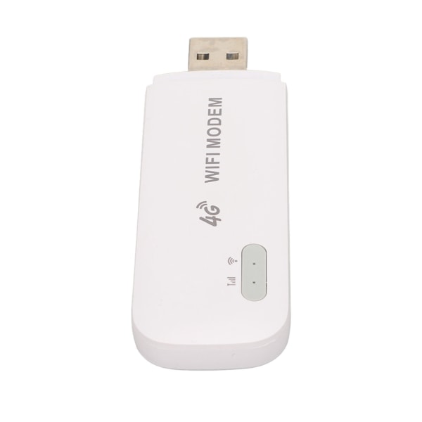 4G USB Bärbar Wifi Stöd 10 enheter Plug and Play Multipelskydd USB Mobile Wifi för mobiltelefon Laptop Vit