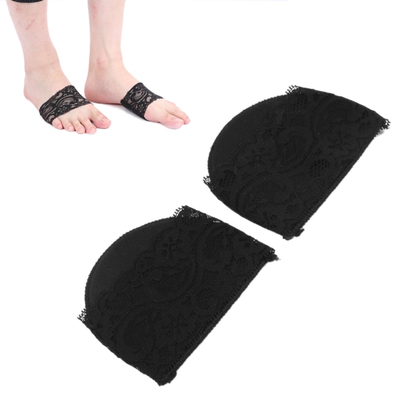 Forfotsputepute Damesko med høye hæler Fotbeskyttelse Antiskli Forfots ermeputer (svart)