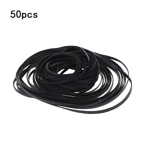 50 st Universal Blandade Platt Gummiband Mix Kassettband för Bandspelare Walkman CD DVD-enheter [DB]