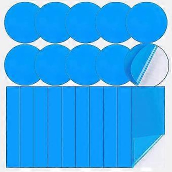 10 Stycken Poollagningslappar Självhäftande PVC Uppblåsbar Madrasslagningslappar Uppblåsbara Poollagningslappar För Reparation Av Uppblåsbara Båtar, Kaya