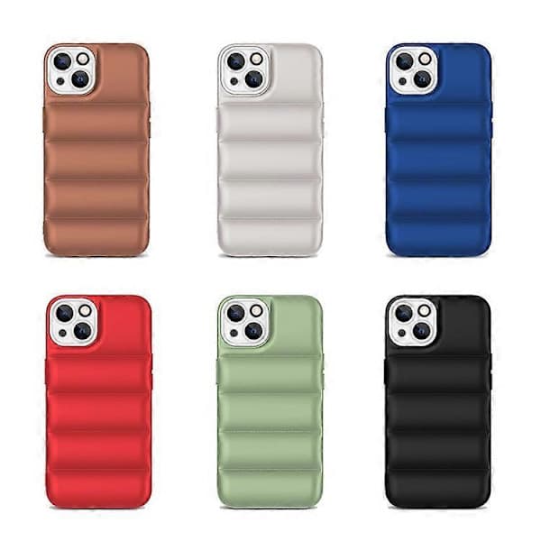 Stødsikkert iPhone 15 Cover med Luftpudebeskyttelse (Rød)