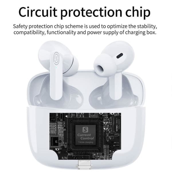 Trådløse hovedtelefoner Bluetooth 5.0 touch kontrol IPX5 Hvid