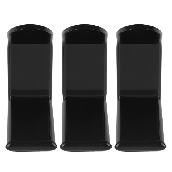 3 kpl Seinäkiinnitteinen peliohjaimen pidike, akryyli pöytäkoneen alla oleva pelikonsolin pidike musta