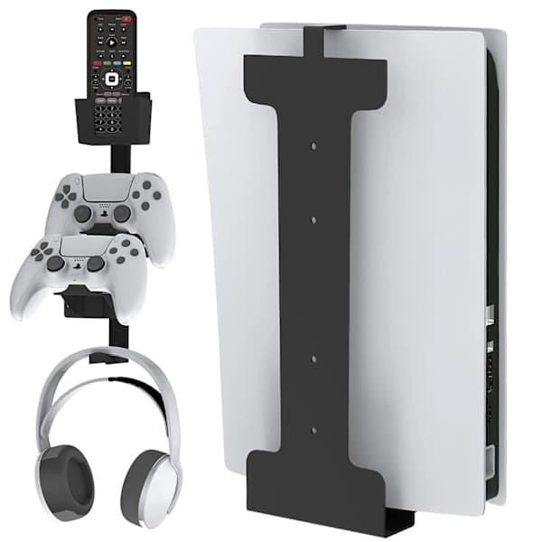 PS5 Spelkonsol Universellt Väggfäste Värd Förvaringsfäste Spelkontroller Hörlurar PS5 Värdfäste Headphone Grip Bracket