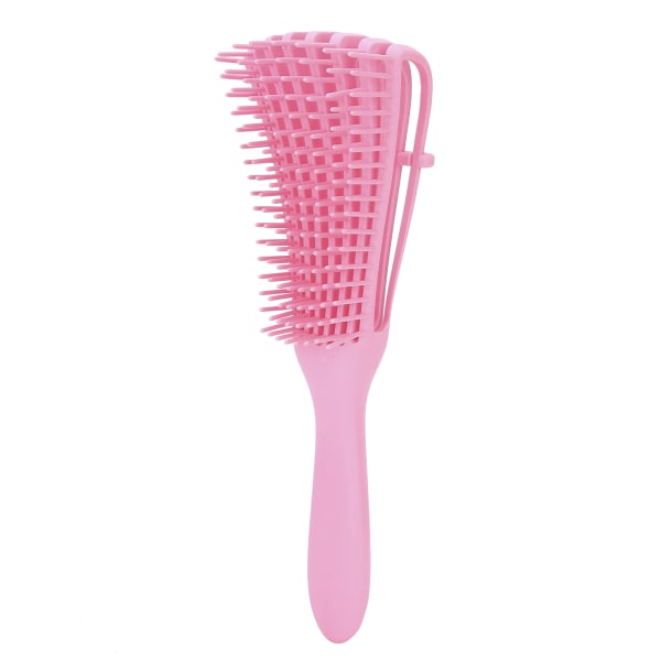 Dettangling Hair Brush Knobs Detangler Comb Fine Tænder Hårbørstekam til langt tykt vådt tørt hår Pink