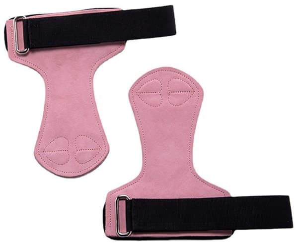 Justerbare håndledsbind med elastisk kompressionsstøtte og velcro, til vægtløftning, boksning og pull-ups, 1 par, pink, One Size