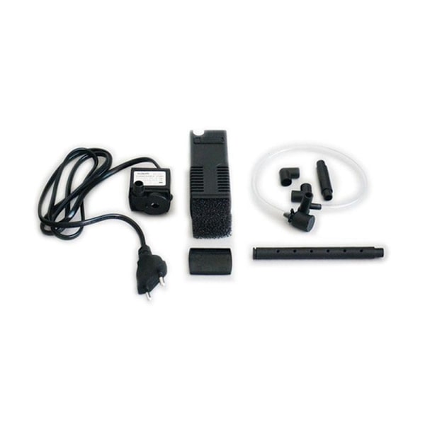 Opgraderet Akvarium Filter Nedsænkelig Strøm Intern Filter til Fisketank Filterpumpe 3 i 1 Spray Flow Biologiske Filter 3W/4W/8W/22W Matches the image 4W 600L/H(EU Plug)