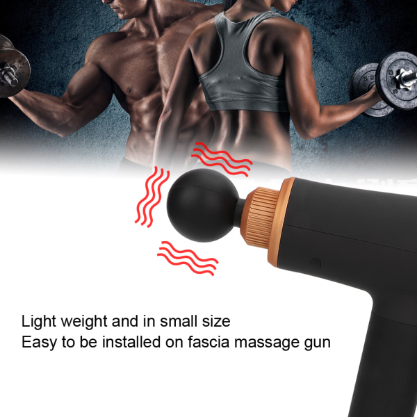 4 stk 19 mm kaliber kropsafslapning fascia massagepistol udskiftningshoved massagehoved sæt