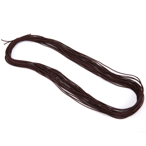 1,2 mm 15 m elastisk strekksnor innpakket perler strengtråd for gjør-det-selv-smykker (brun)