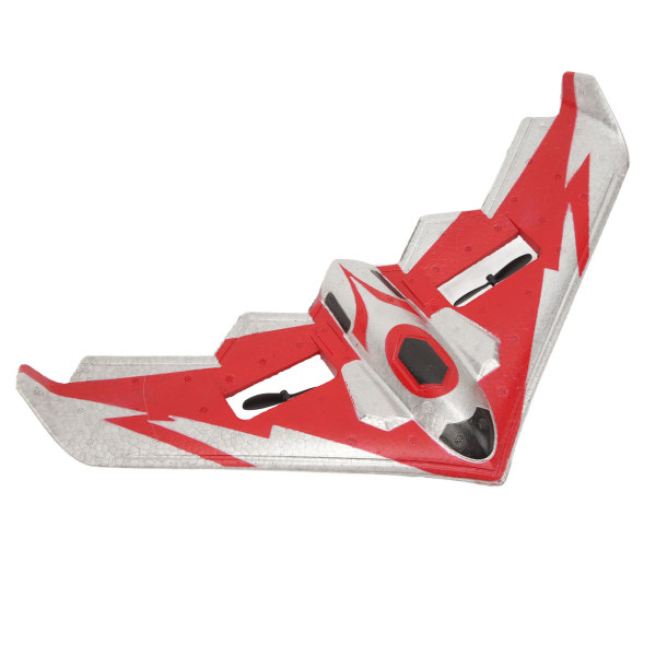 RC Plane Kit Glider Kaukosäädin Lentokone EPP Vaahtolentokone LED-valolla aloittelijoille Aikuiset Lapset Punainen 1 akku