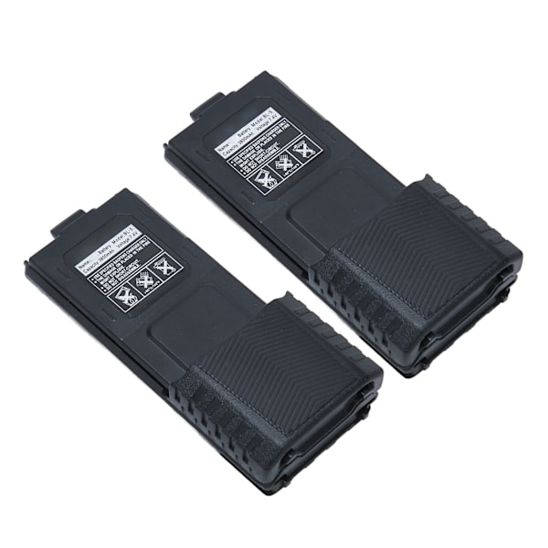 2 stk. Walkie Talkie Li-ion batteri 3800mAh Erstatning 2-vejs Radiobatteri til BAOFENG BF UV5R 5RA 5RB 5RC 5RD 5RO 5RE