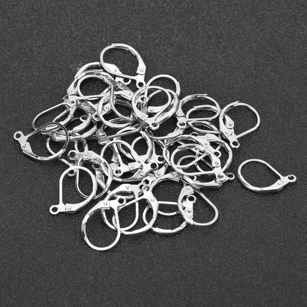 20 par metal øreringe krog Clip galvanisering DIY Fremstilling af tilbehør smykker fund
