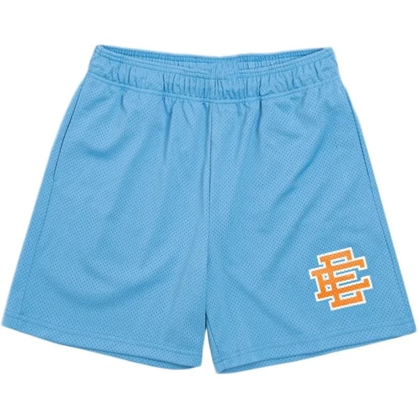 Eric Emanuel Ee Basic Short New York City Skyline Menn Shorts Fitness Sport Bukser Sommer Trening Pustende Basket Short T Sky blue XL_paris
