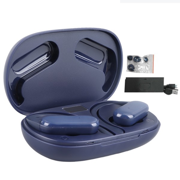Bluetooth-øretelefoner Stereo Vandtæt ørekrog Design Trådløse øretelefoner med opladningsetui til sportsløb