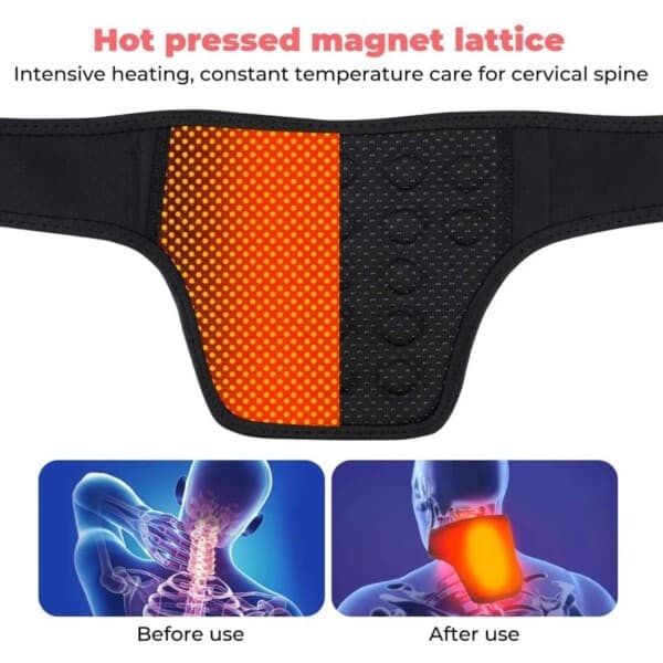 Heating Neck Support – Self-Heating Neck Protector Tourmaline Neck Brace—pa
