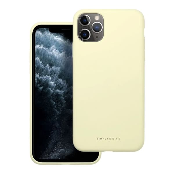 Roar iPhone 11 Pro Max Mobilskall Roar Cloud Skin - Lysegul 50