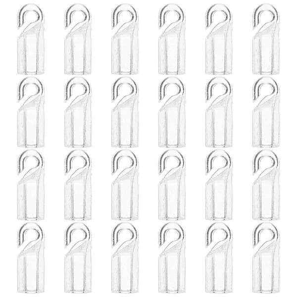 Replacement Blind Wand Hook, Vertical Wand Tip Hook for Window Blinds 48 Pcs Transparent 3X1.2CM