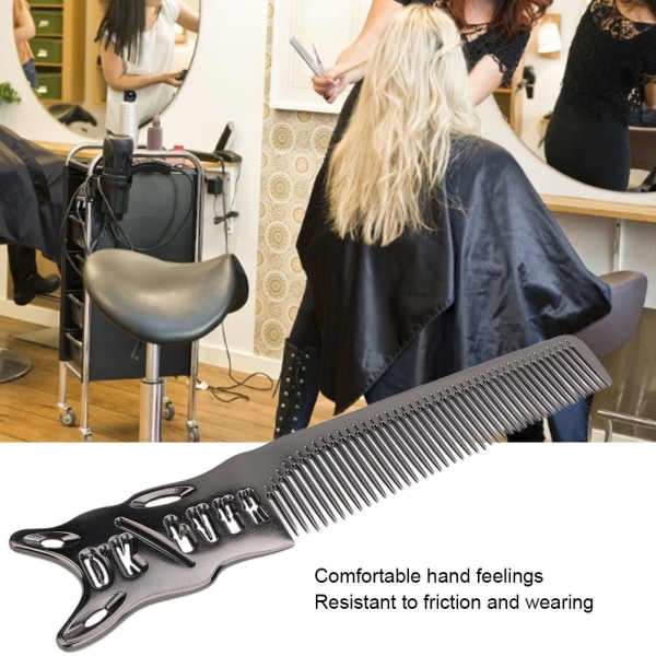 Aluminiumskam Antistatisk hårstyling Frisør hårklippingskam for kvinner Kvinnekam