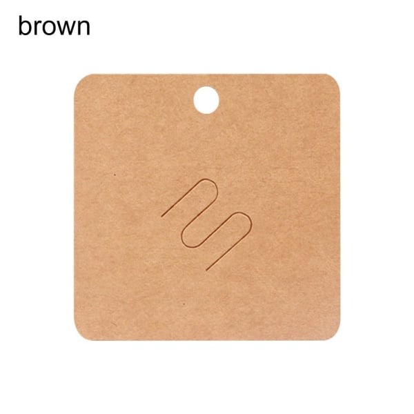 Brosjyrer Visningskort Pakkekort BRUN brun brown