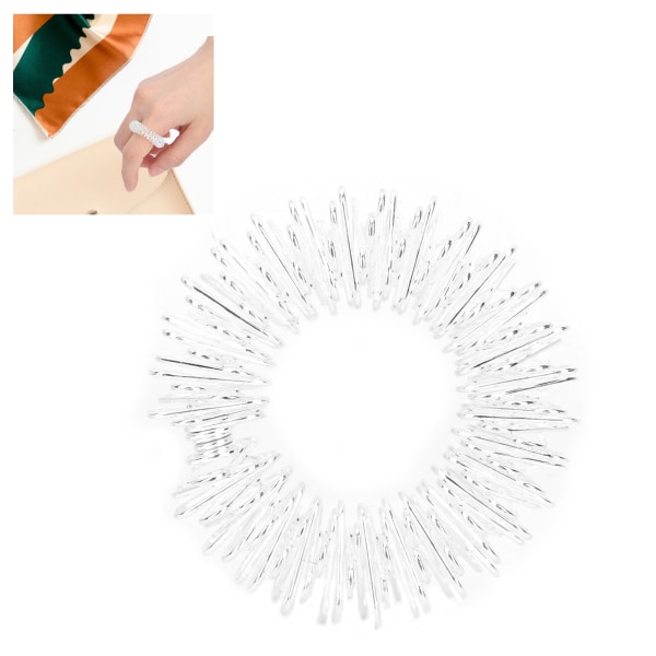Spiky Sensoriske Fingerringe Fingre Massage Stresslindrende Smerteterapi Ringe til børn Voksne Sølv