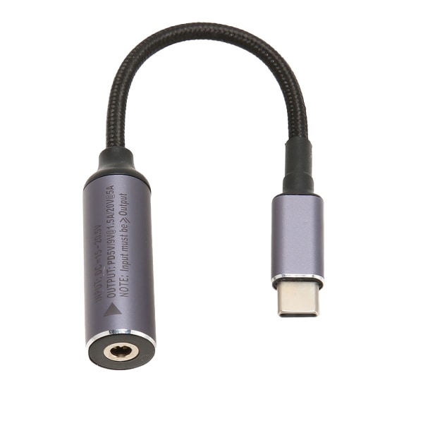 DC 4,8mmx1,7mm hunninngang til Type C hann PD ladekabel 100W DC4817 til USB C-kabel med PD automatisk identifikasjonsbrikke