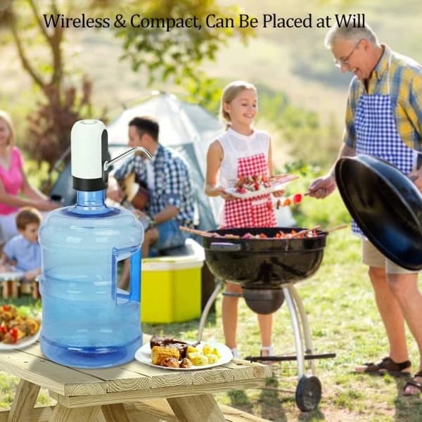 Vattenflaskpump 5 gallon vattenflaskdispenser USB-laddning A