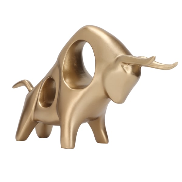 Lucky Fighting Bull Skulptur Taurus Bull Statue Smykker Enduring Bull Resin Home Decoration