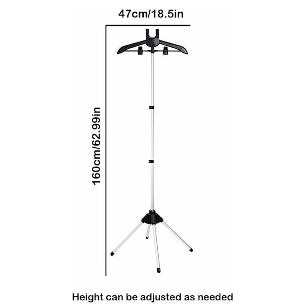 Gulvmontert strykebrett Steamer Stand GRÅ Grey