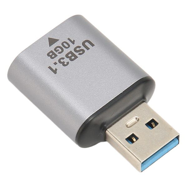 USB 3.1 till USB C Adapter 10 Gbps Kompakt Bärbar USB C Hona till USB Hane Adapter för bärbara datorer
