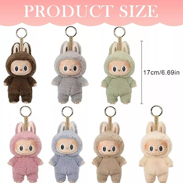 1 stk For POP MART labubu The Monsters Spennende Macaron Plyschdockor Figur Leker Blind Boxes (Farge Tilfeldig)pa 1nd Generation