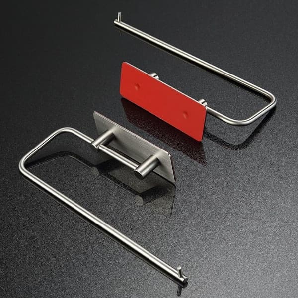 Kitchen Roll Holder Self Adhesive No Drilling Wall Mounted Kitchen Roll Holder for Gluing,