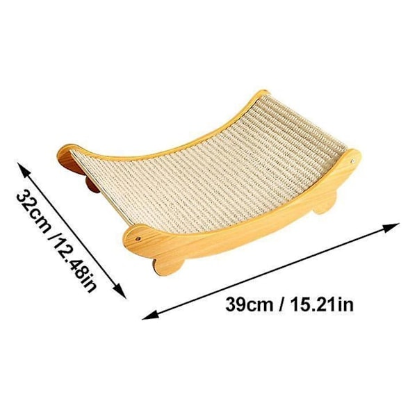 Katteskrapebrett, Kattemynte Bølgeformet Holdbar, Kattetilbehør S, 39*32CM (PA)