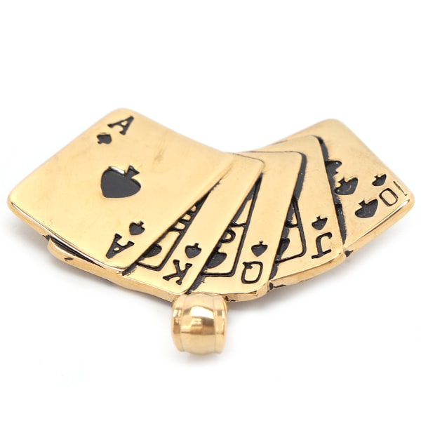 Glidelåsreparasjon trekker titanstål Pokerformede anheng Klærtilbehør til Elder Golden