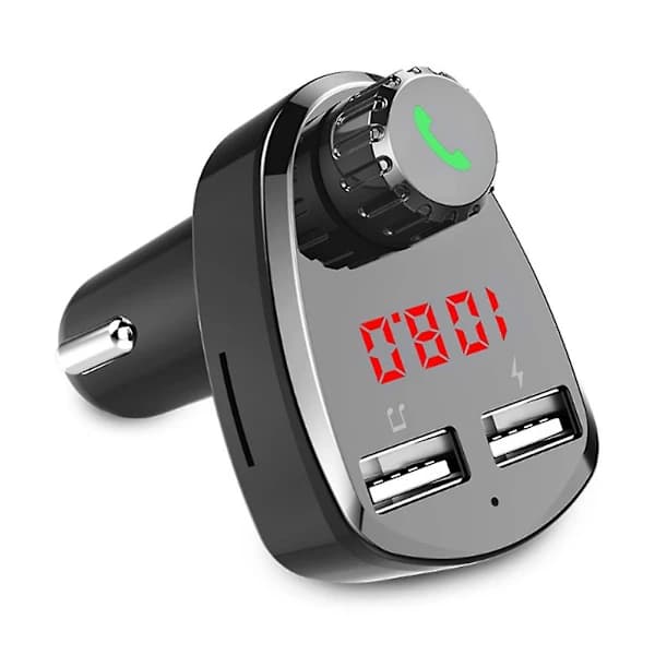 G13 Bærbar Bil MP3-spiller Bluetooth FM-sender Håndfri Samtale Biltilbehør Svart