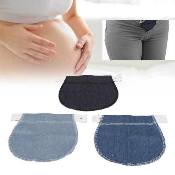 3 kpl Äitiyshousujen jatke ammattimainen kannettava säädettävä pehmeä elastinen raskausvyötärönauha