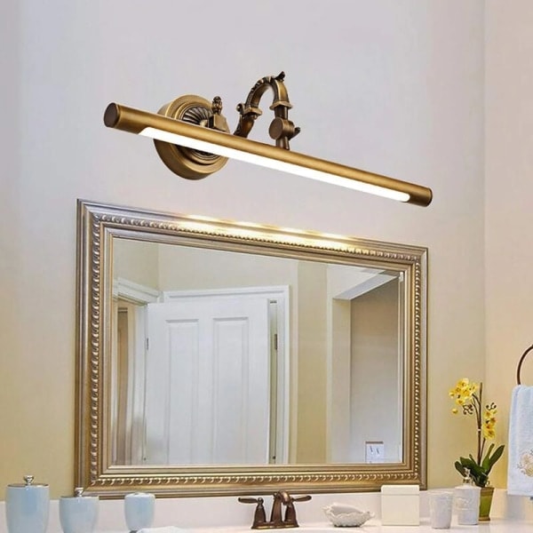 Paris_Vintage LED Baderomsspeillampe Vegglampe Baderomsbelysning Messing